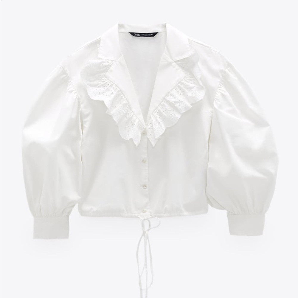 Shirt with Peter Pan or baby collar